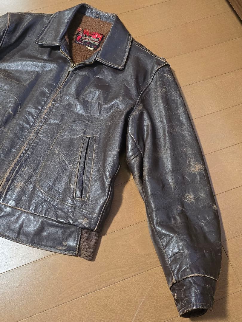 60s.Oakbrook.Sports wear .サイズM.レザー ジャケット