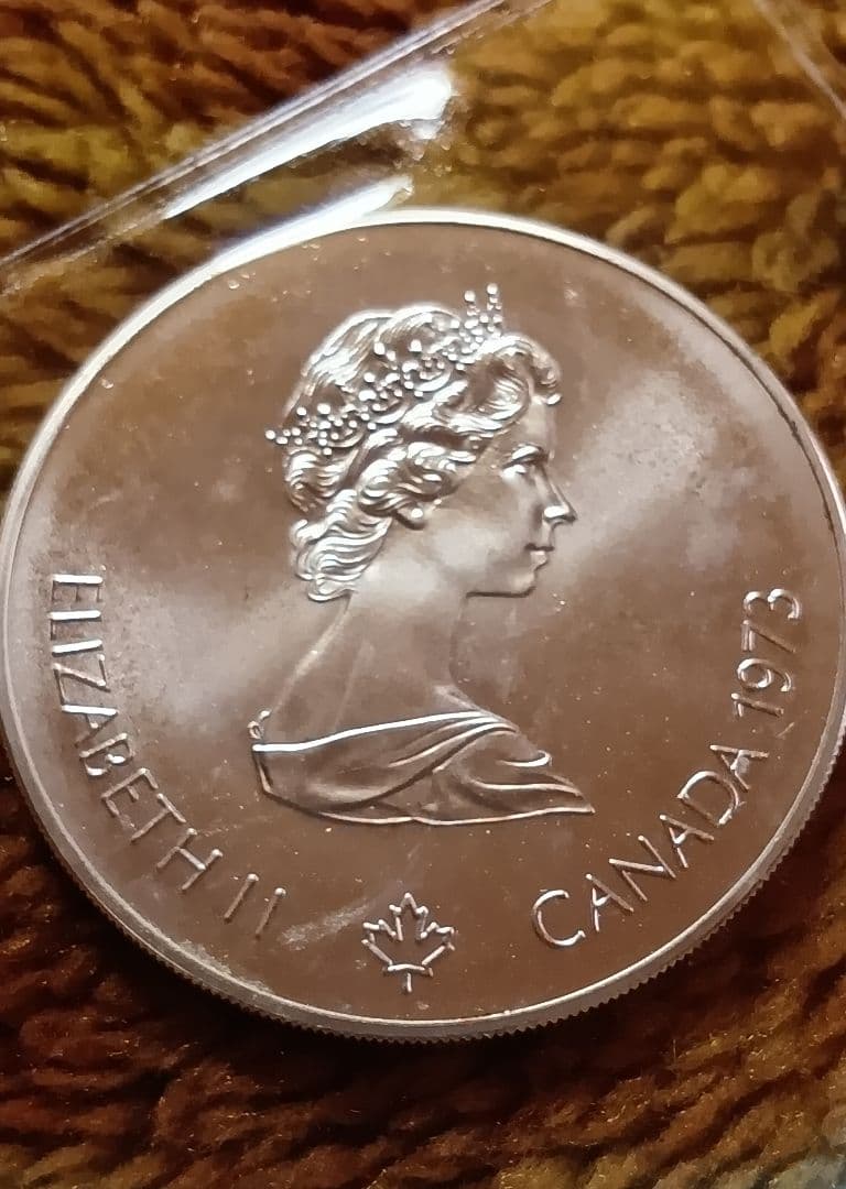 1976カナダモントリオール5ドル銀貨