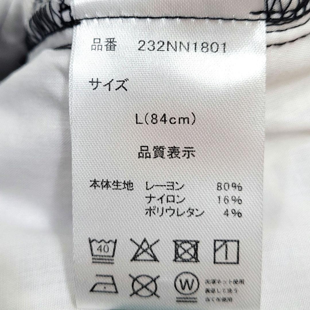 【新品】Norton Golf 吸水速乾 総柄 刺繍入り ストレッチ パンツ L
