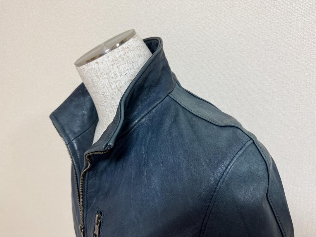 【美品】TÊTE HOMME テットオム革ジャン メンズレザーライダース