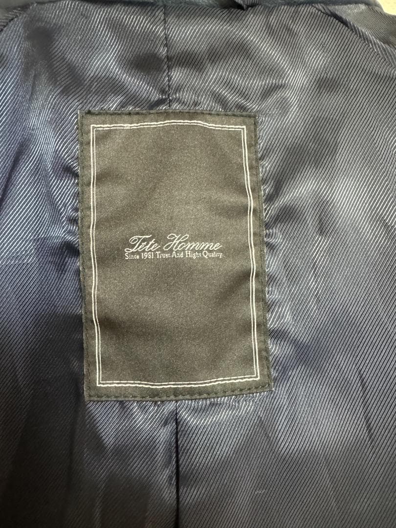 【美品】TÊTE HOMME テットオム革ジャン メンズレザーライダース