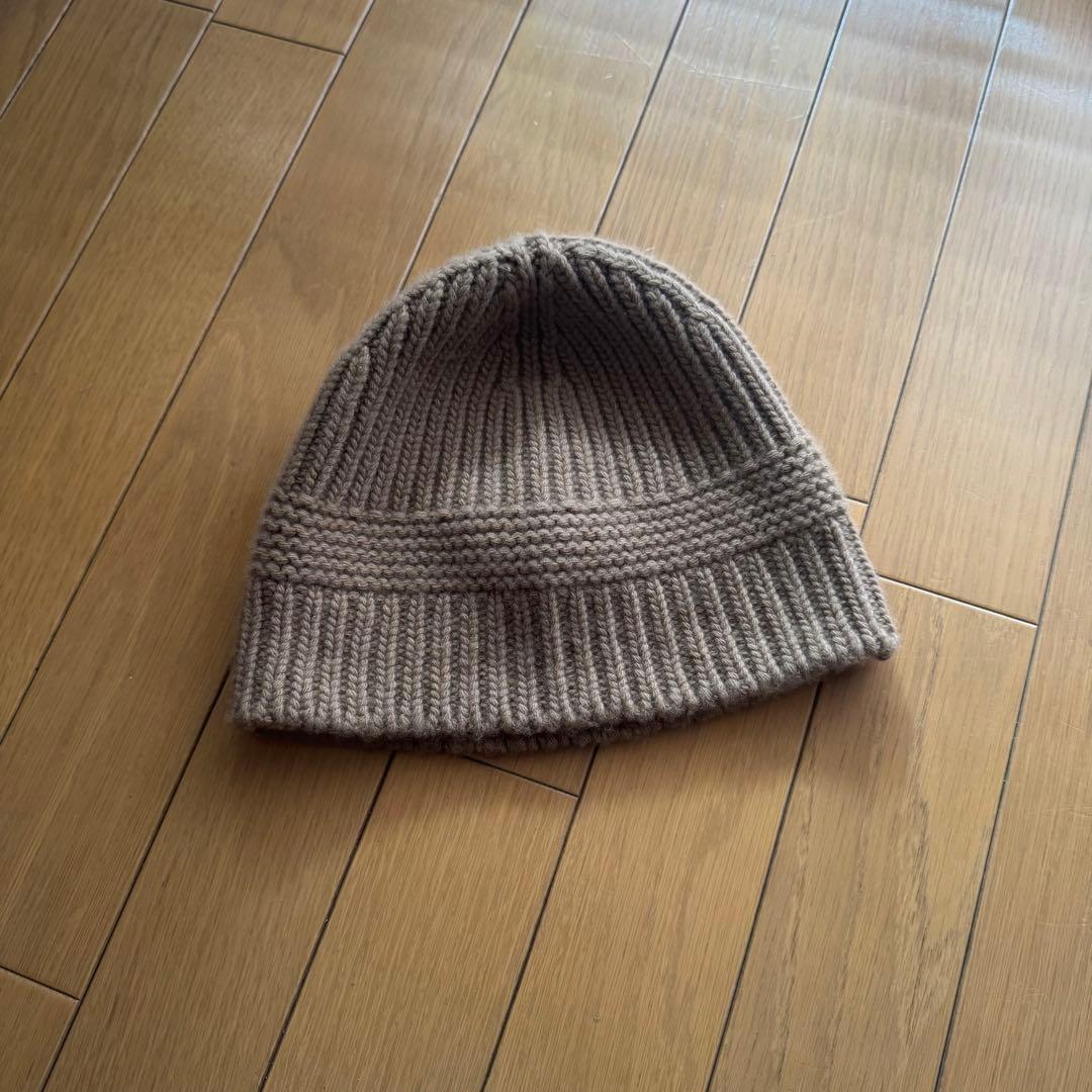 miumiuビーニー/ロゴ付きニット帽
