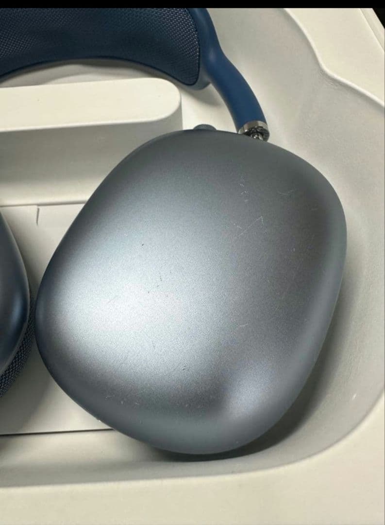 値下げ✨️正規品✨️AirPods Max ブルー 箱、ケーブル、カバー付