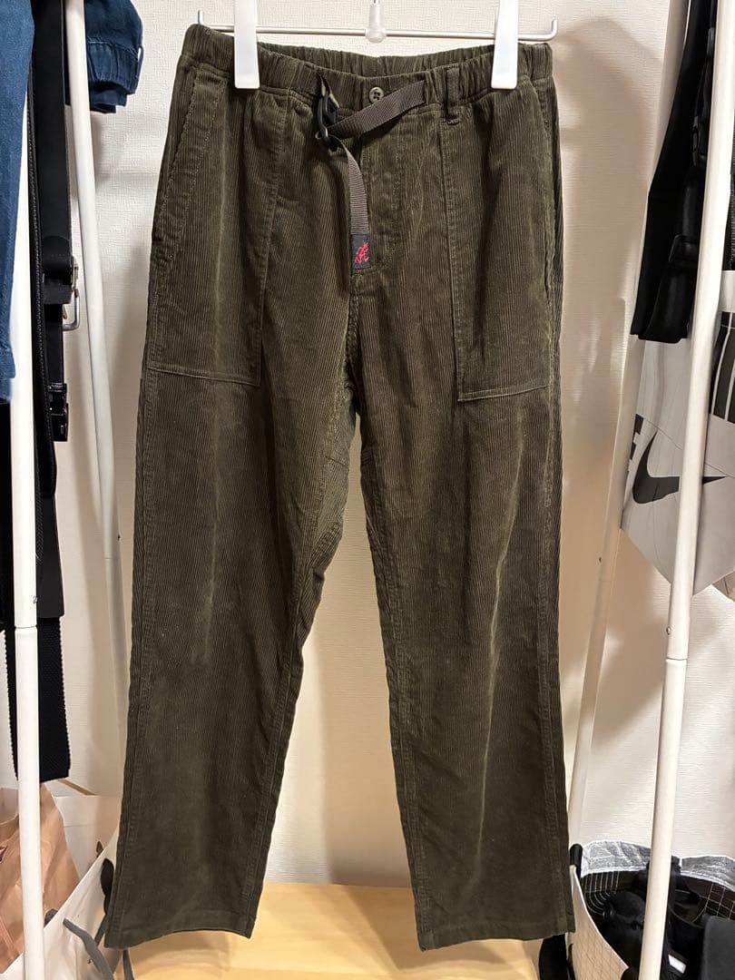 【美品】Gramicci コーデュロイルーズテーパードリッジパンツ M