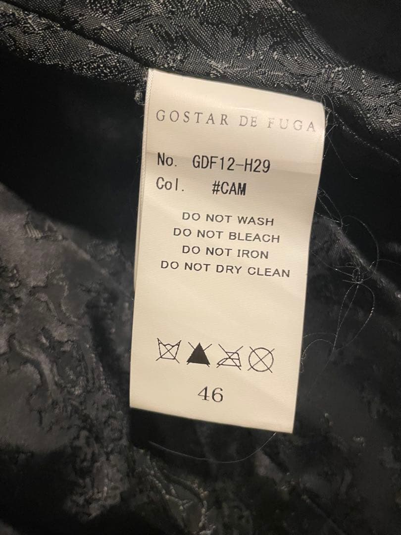 GOSTAR DE FUGA ホースレザーシングルライダースジャケット y2k