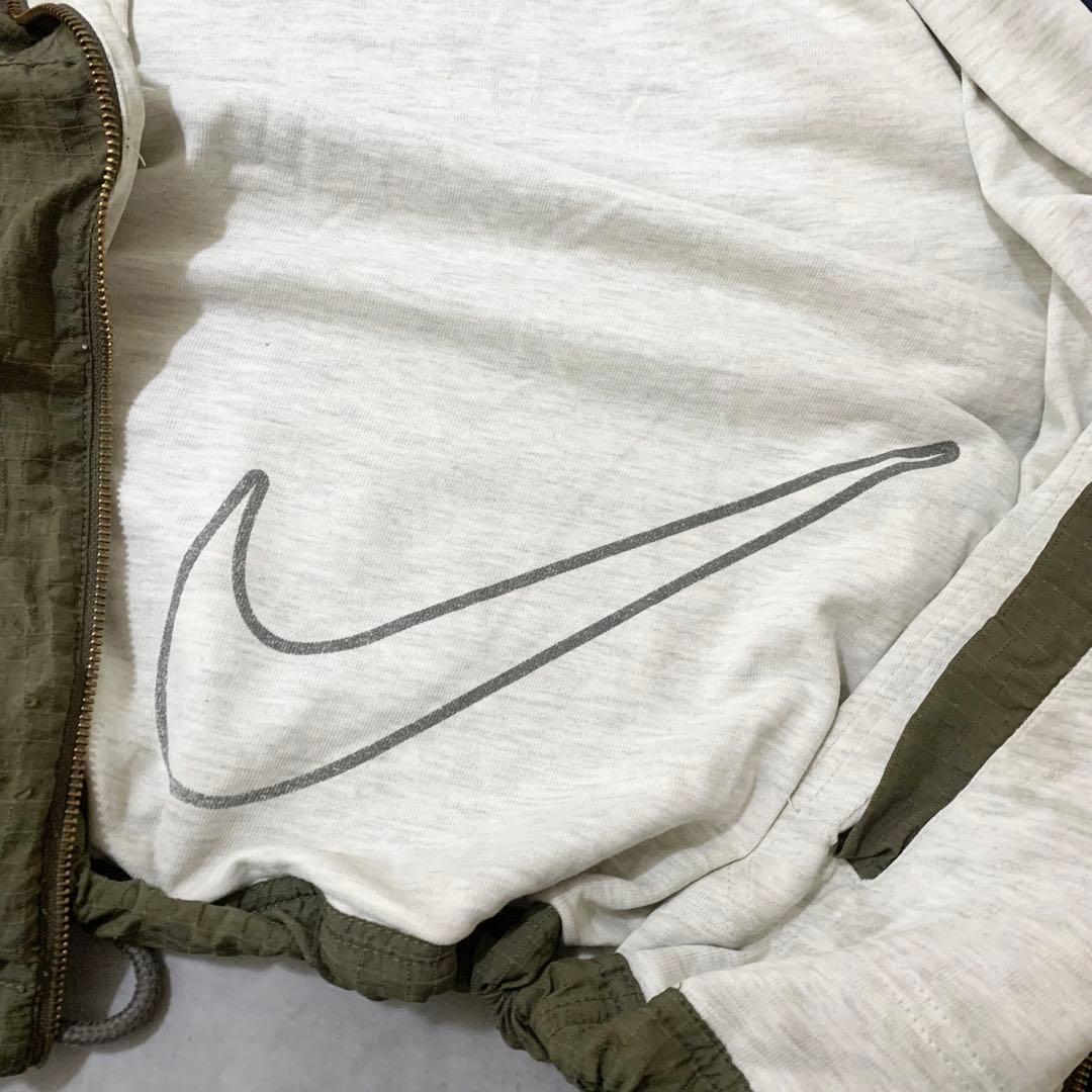 ヴィンテージ銀タグナイキ古着NIKEジャケット白タグカーキネイビーDB813