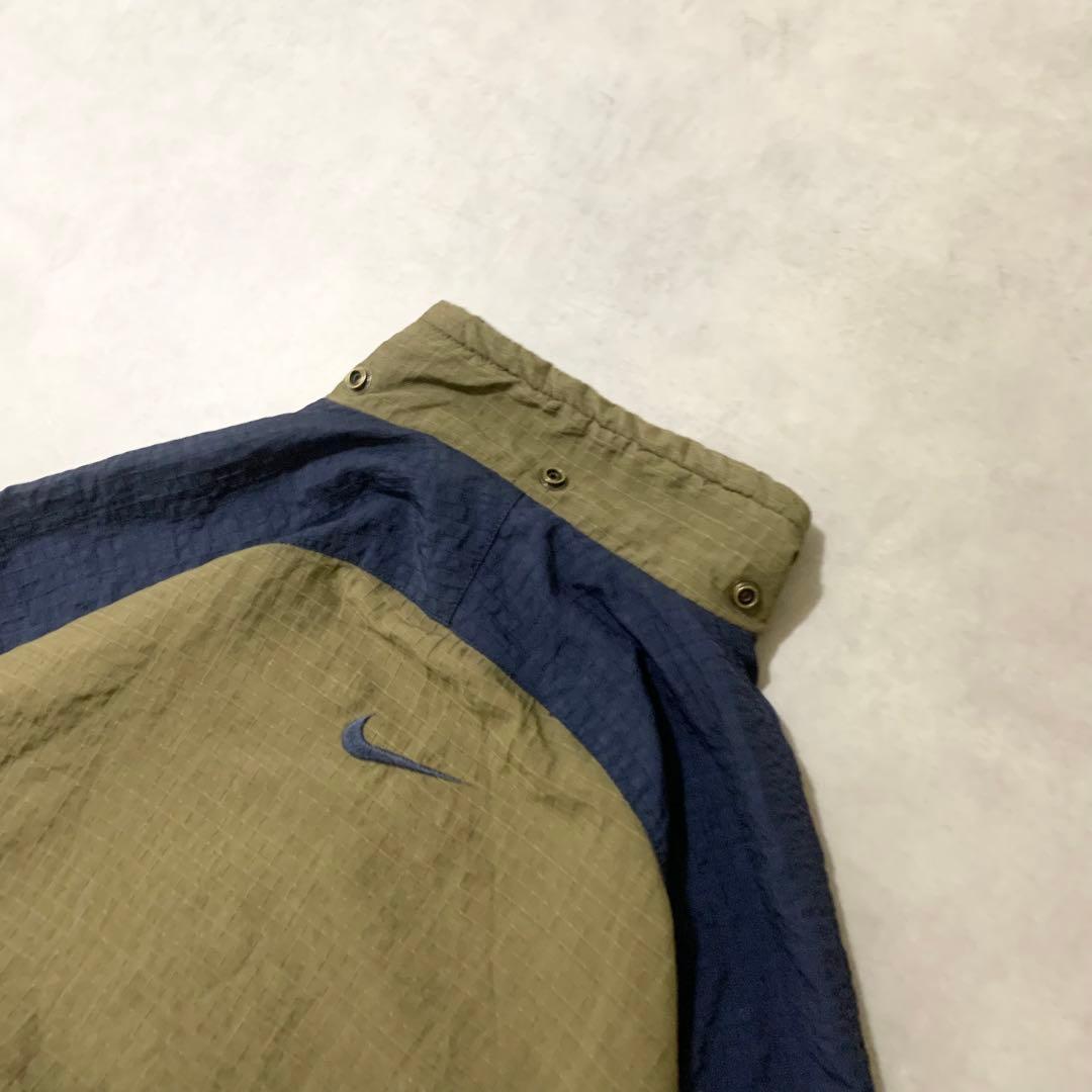 ヴィンテージ銀タグナイキ古着NIKEジャケット白タグカーキネイビーDB813
