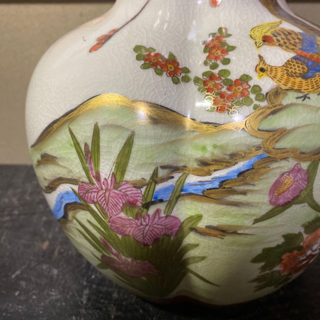 ひょうたん型陶器花瓶