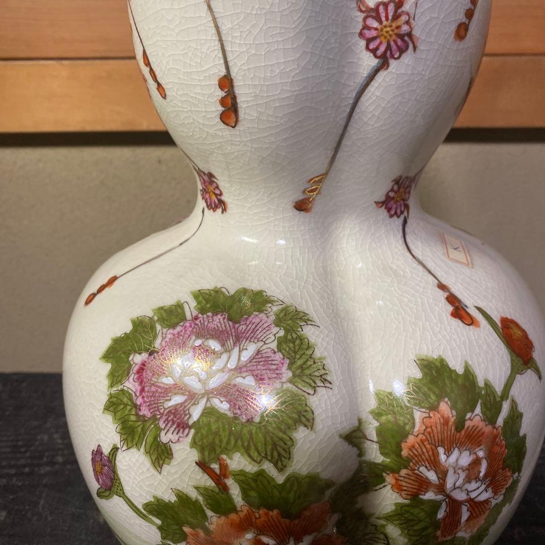 ひょうたん型陶器花瓶