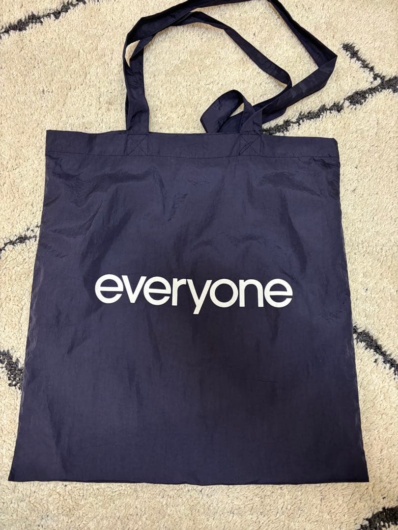 バッグ everyone nylon logo tote bag (NAVY)