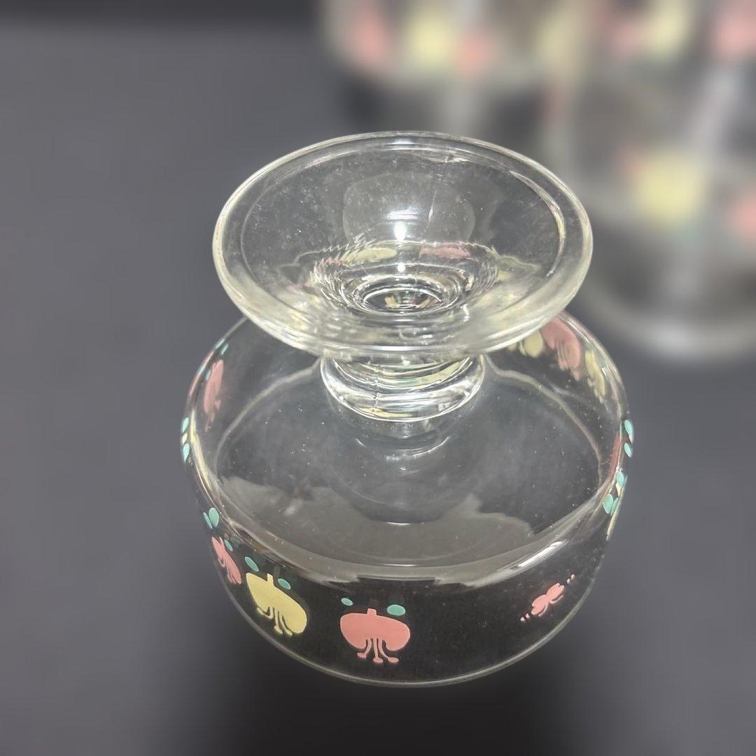 Lovely 5佐々木ガラスチューリップ柄デザートカップ5個セット 未使用