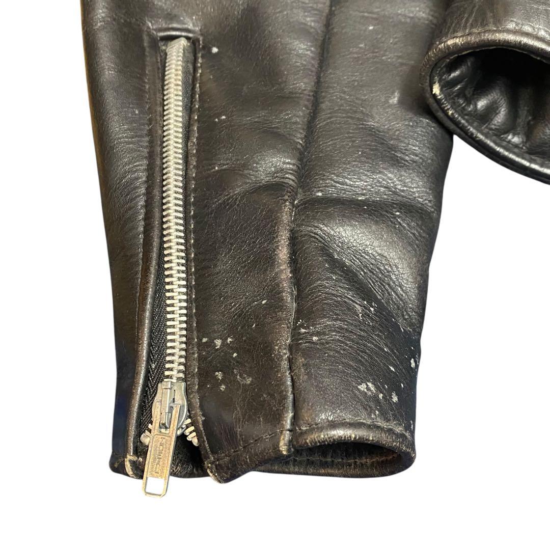 Schott バイカータグ ブラック ダブルライダース618 80s 90s