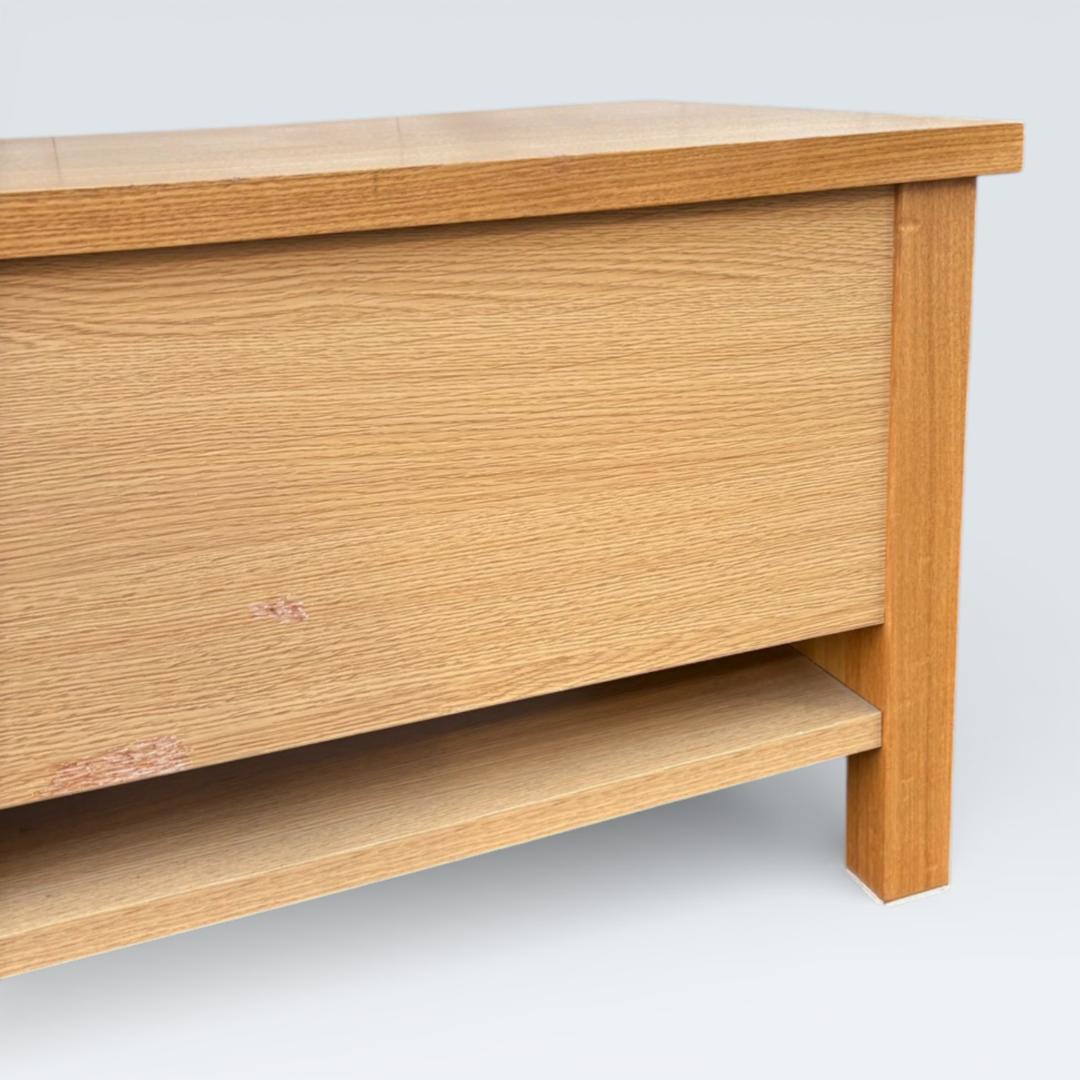 【訳アリ】無印良品 木製AVラック・大 ナチュラル テレビ台 幅108.5cm