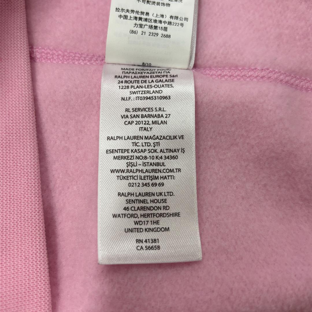 polo ralphlauren ラルフローレン ピンク 長袖 パーカー L