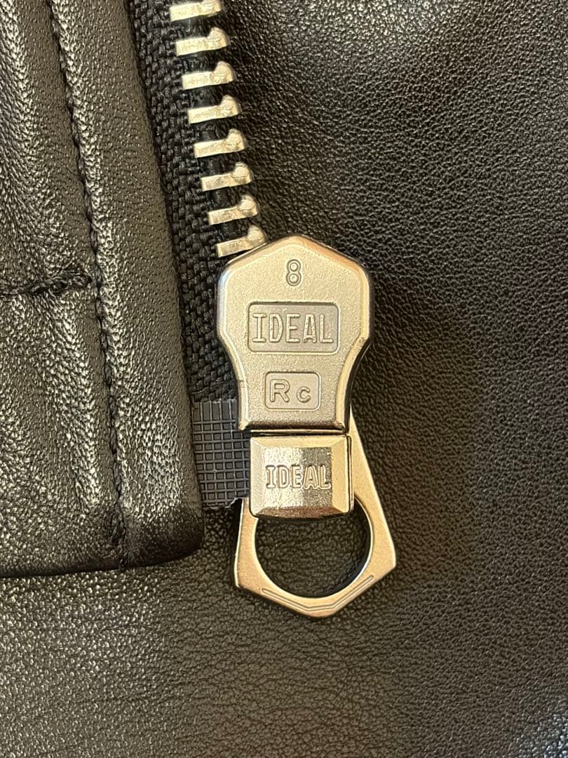 LEMAIRE ペーパーカウレザー バイカーブルゾン