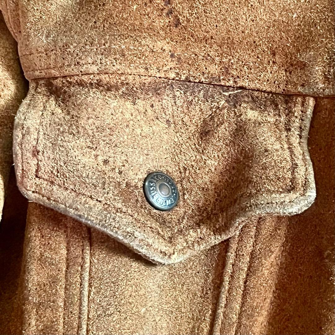 【希少／ダメージあり】Levi's 3rd 70505 スウェード BIGE