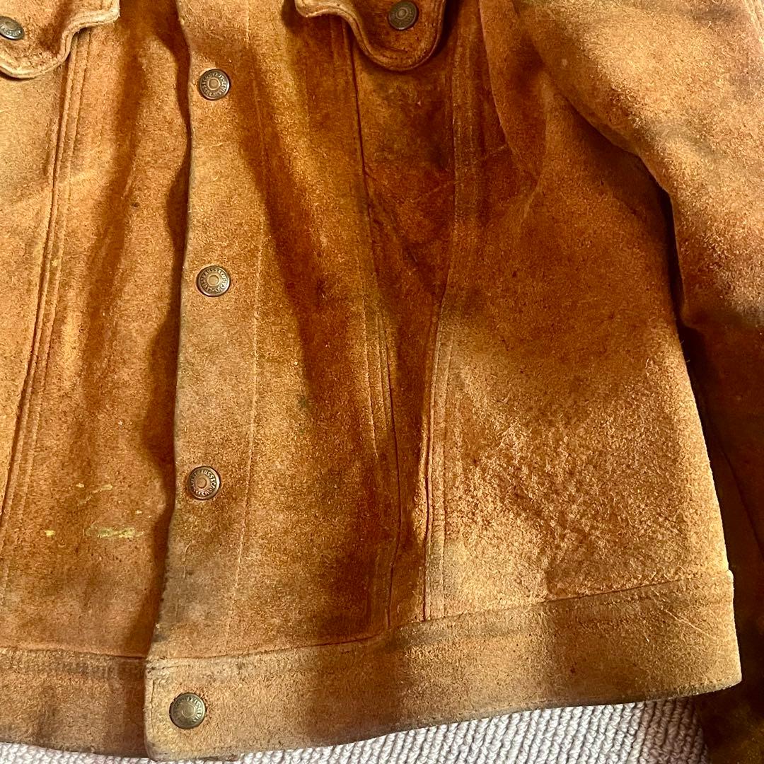【希少／ダメージあり】Levi's 3rd 70505 スウェード BIGE