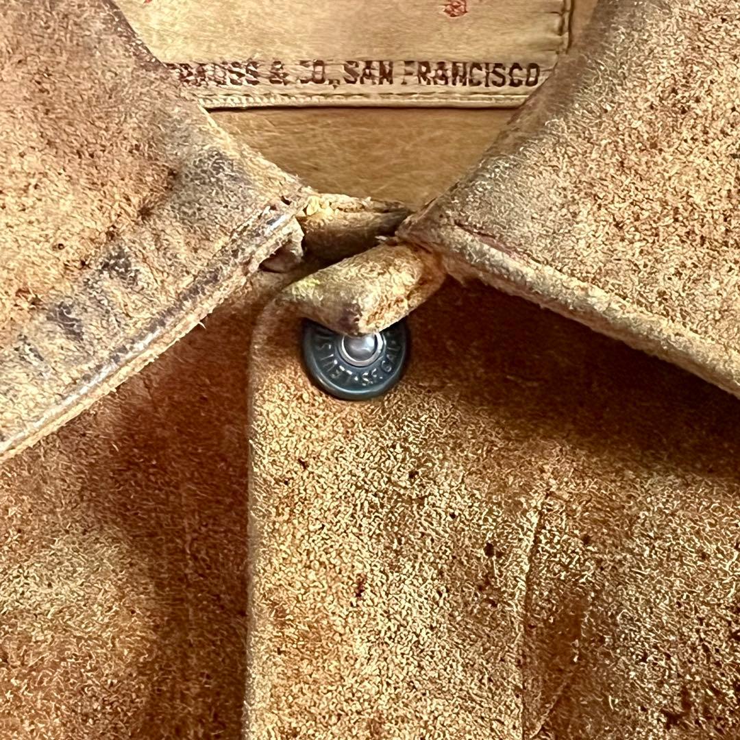 【希少／ダメージあり】Levi's 3rd 70505 スウェード BIGE