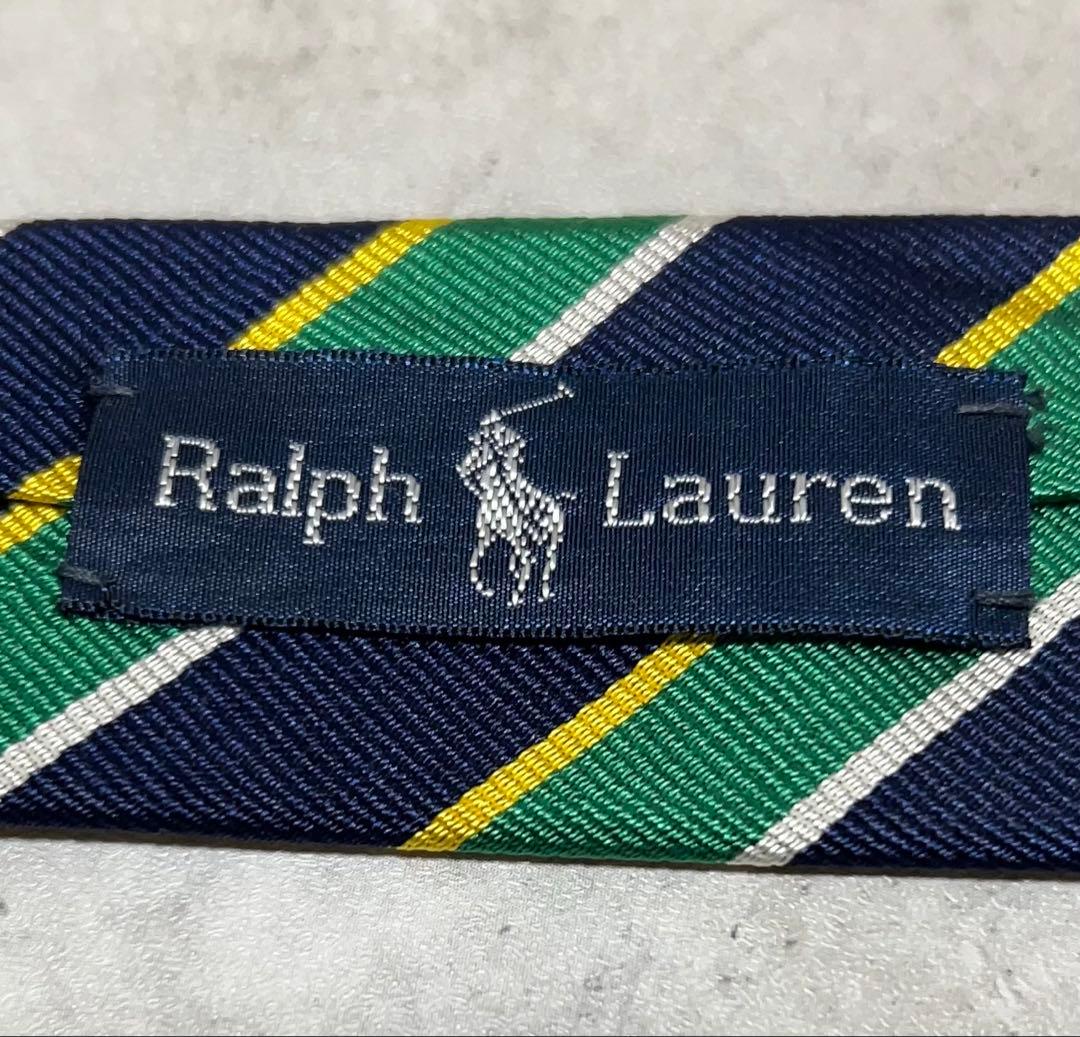 Ralph Lauren ネクタイ レジメンタル グリーン ネイビー