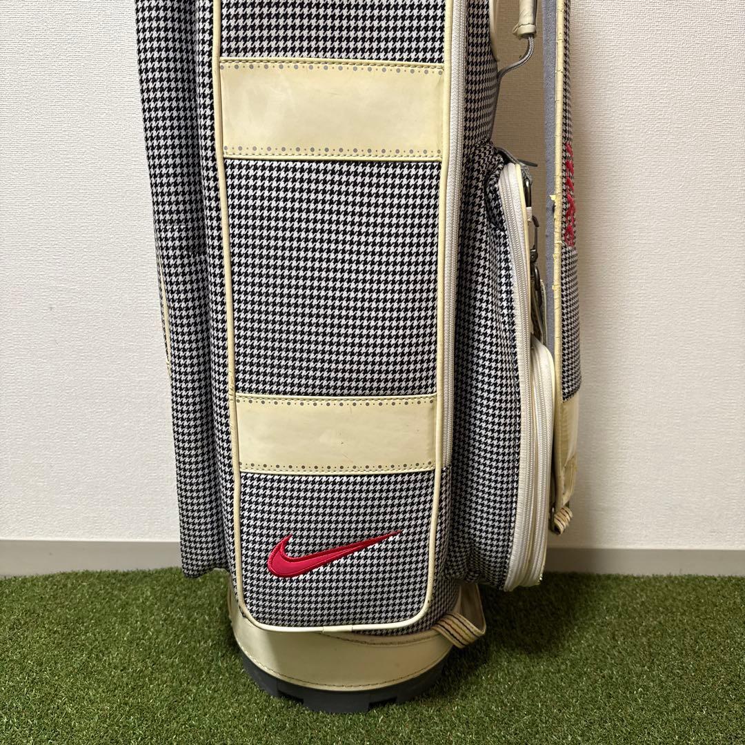 NIKE ナイキ キャディバッグ ゴルフバッグ 千鳥柄 軽量