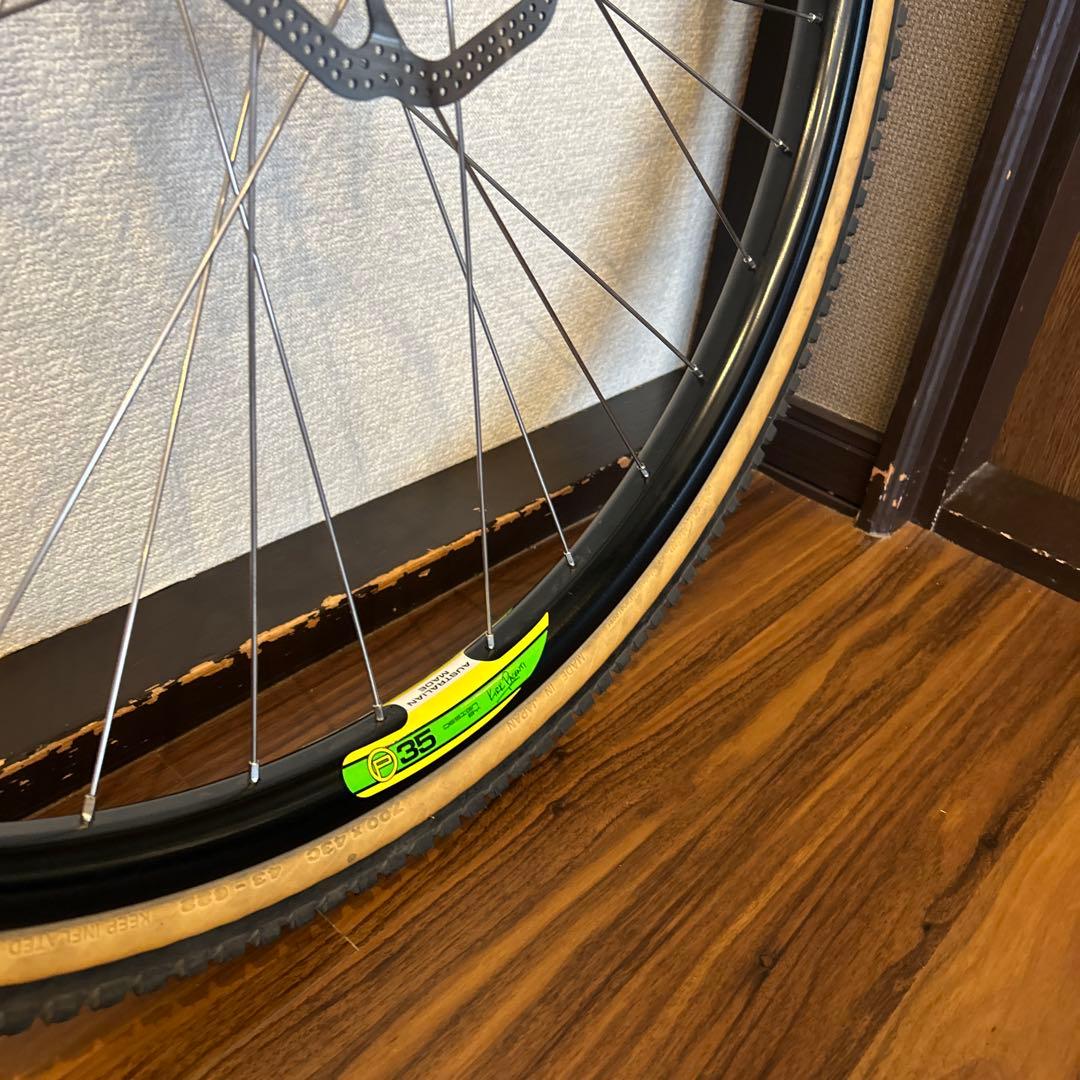 s*p様 velocity P35 SHIMANO FH-M525 手組みホイー