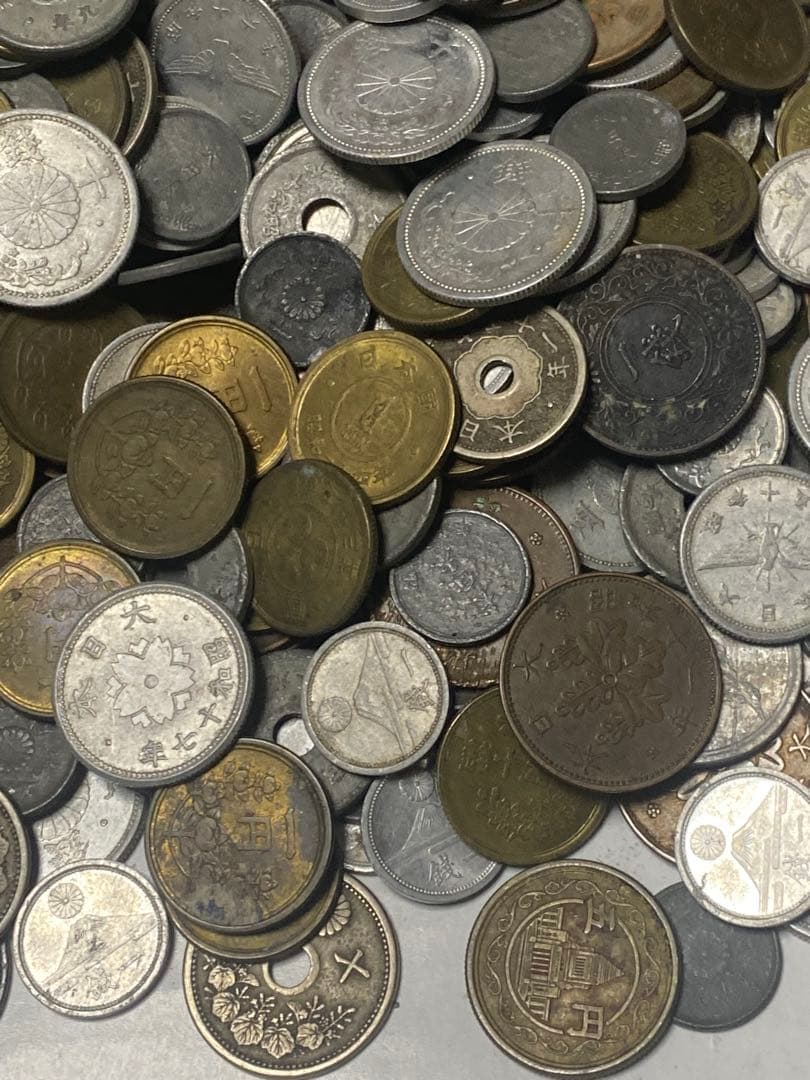 古銭 銅貨黄銅貨青銅貨ニッケル貨錫貨アルミ貨など大量 2.5㎏ NO.64