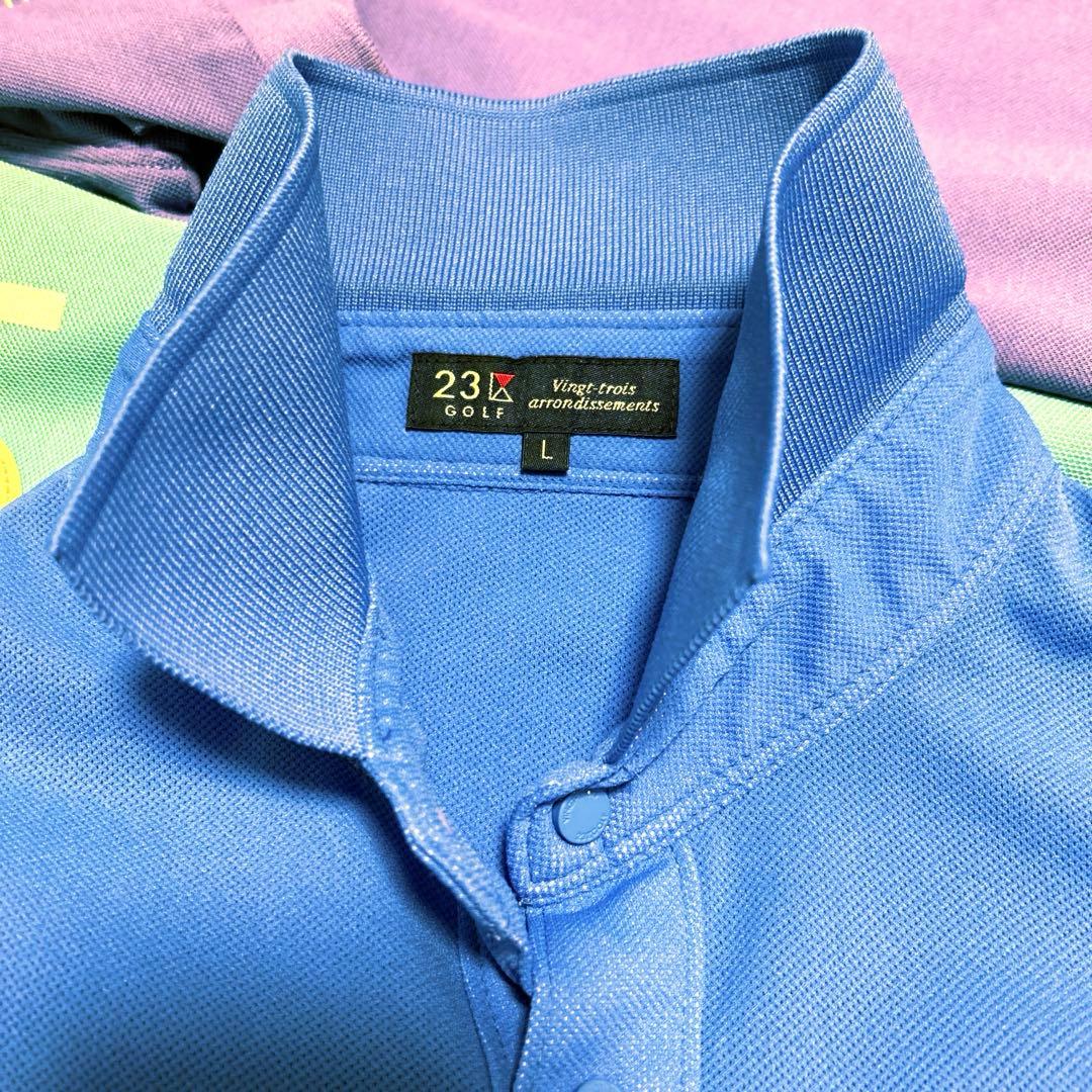 お値下げ‼️ 23区ゴルフ ポロシャツ　4枚　XL L