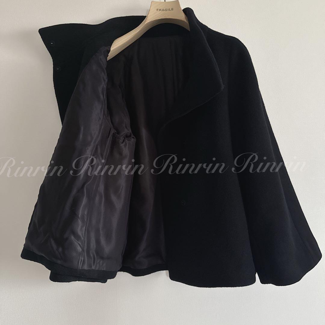 【美品】ANAYI ウールビーバーショートコート 36
