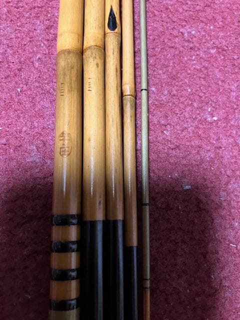 江戸和竿　鮒　竿庄作　6尺（約１９０ｃｍ）　５本継ぎ　（４８ｃｍ）