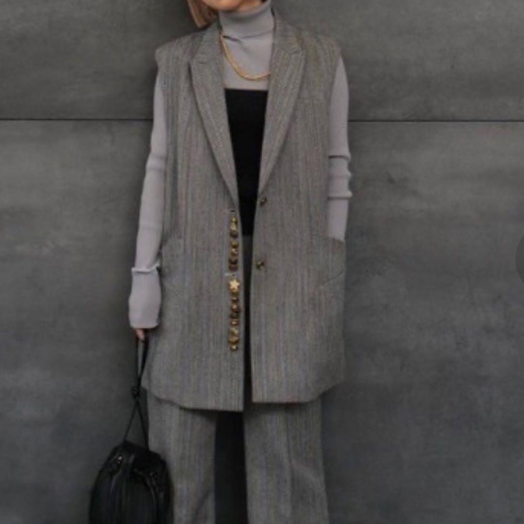 美品 Ameri UND MANY MOTIF BUTTON VEST アメリ