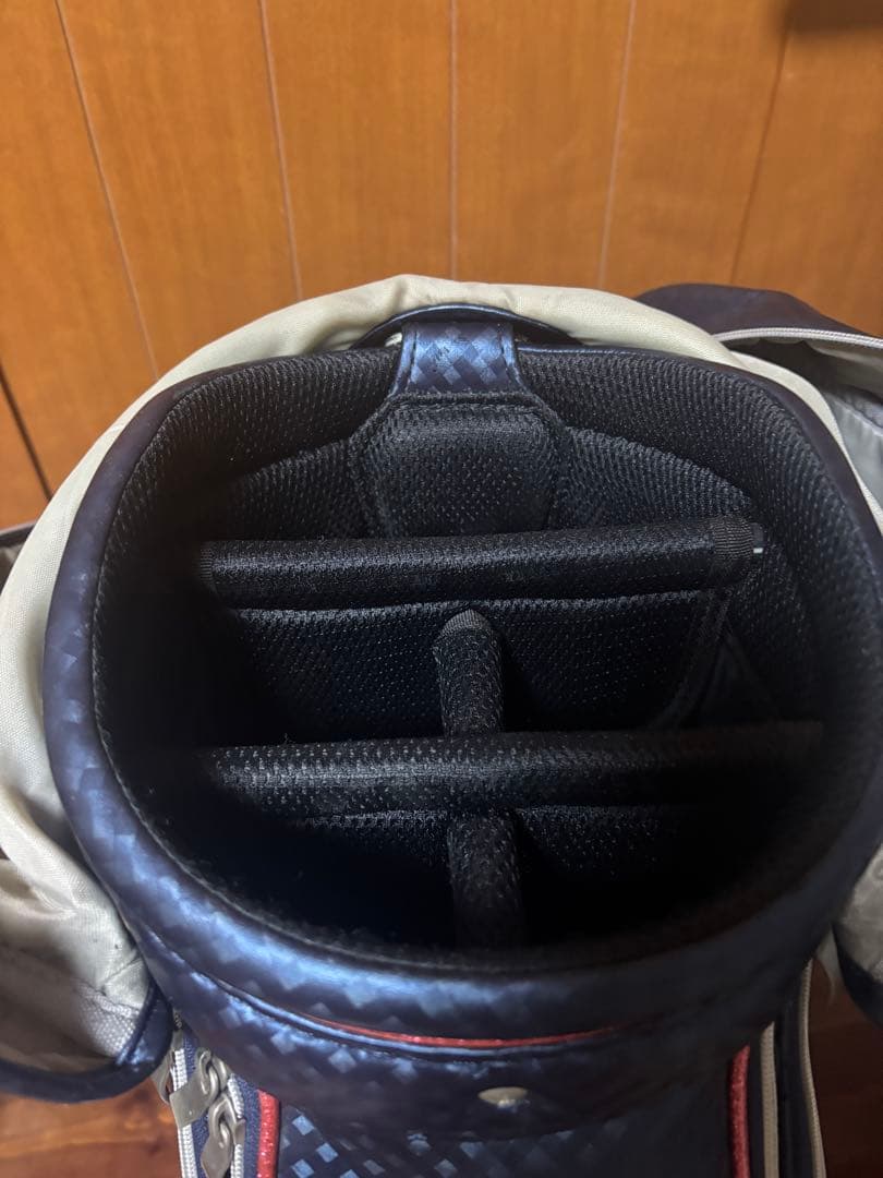 xxio ゴルフバッグ ネイビー チェック柄