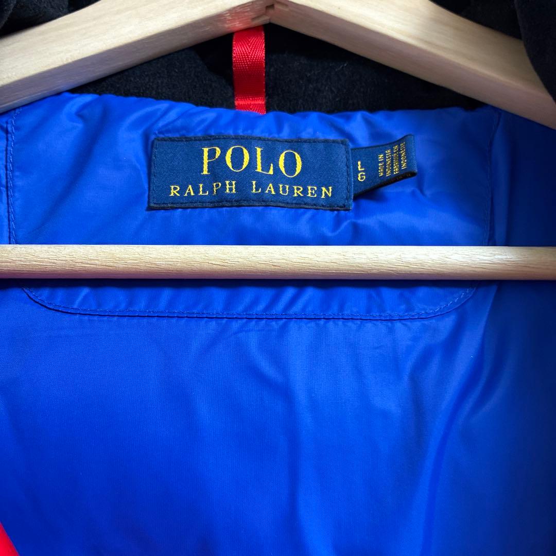 専用　　　Polo Ralph Lauren フード付きダウンベスト L レッド