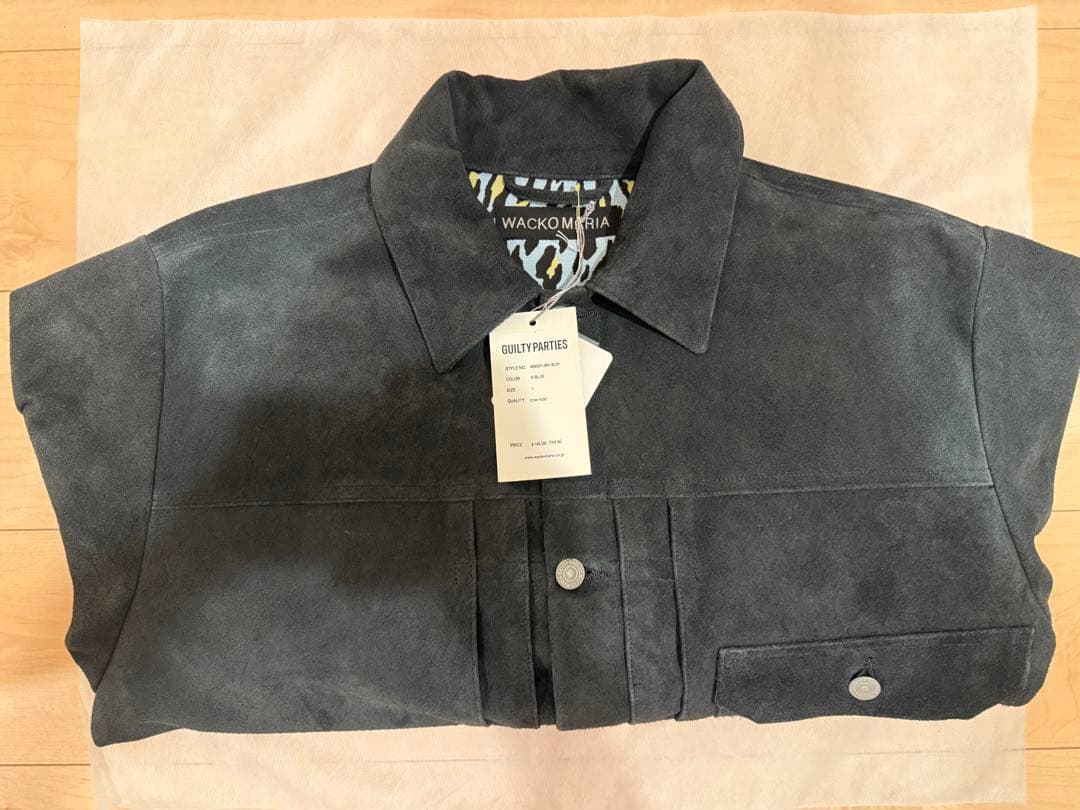 ワコマリア 別注SUEDE LEATHER TRUCKER JACKET L
