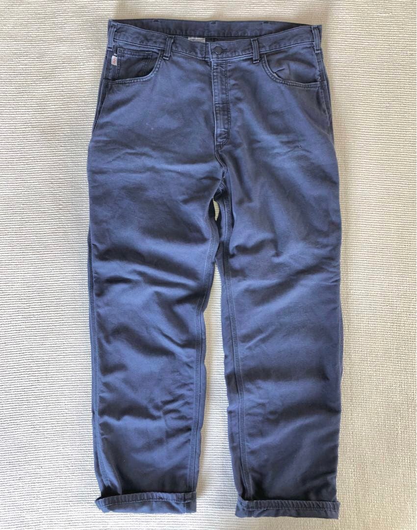 極太 W38 Carhartt カーハート FRB159 ワークパンツ 難燃性
