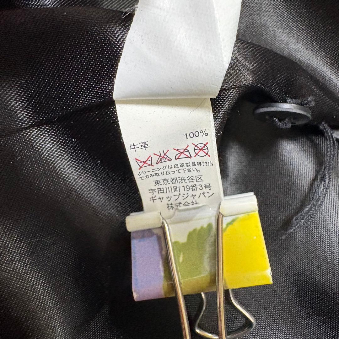 OLD GAP オールドギャップ レザー テーラードジャケット 黒 L