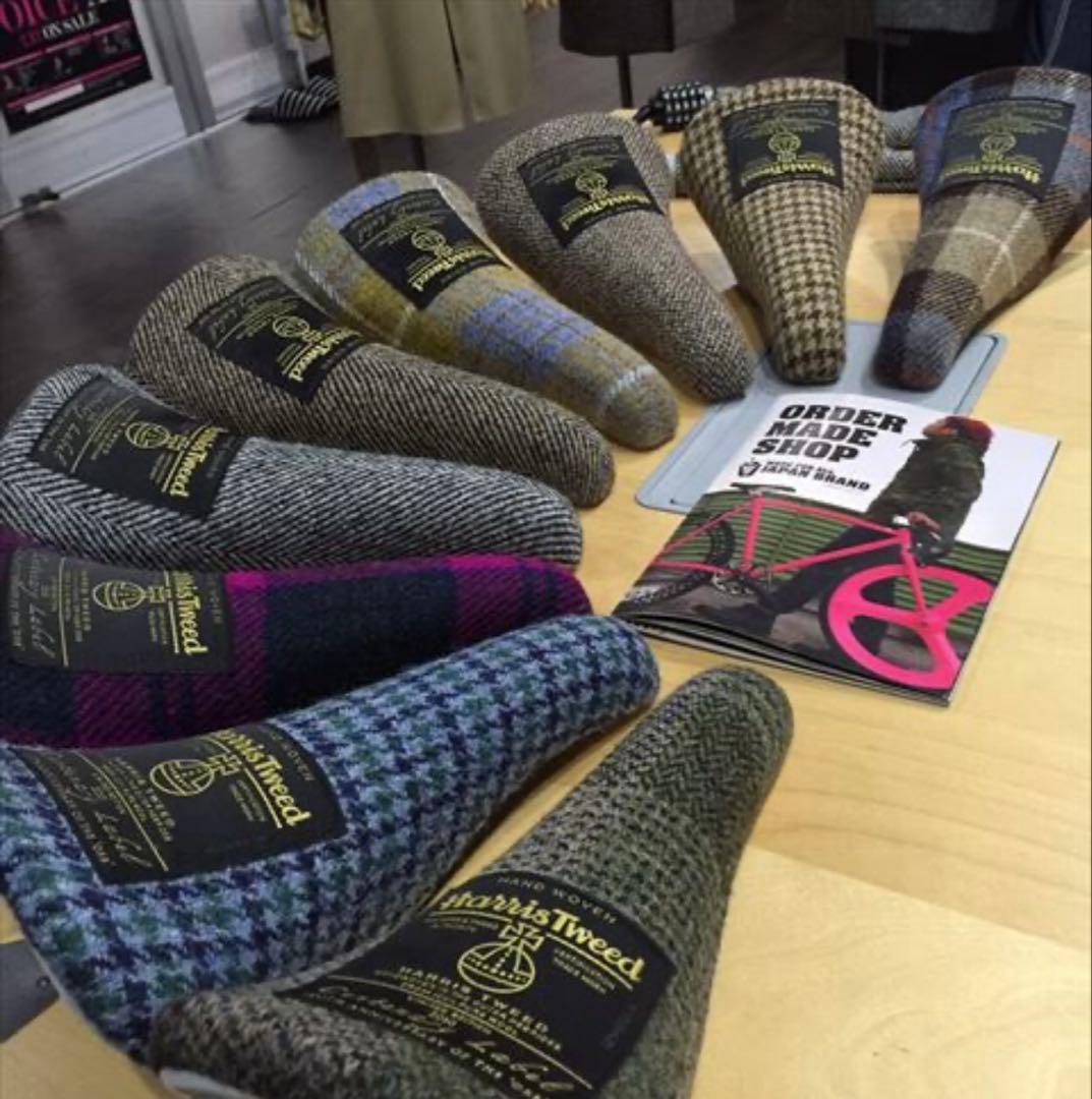 ハリスツイード　Harris Tweed サドル　自転車　①