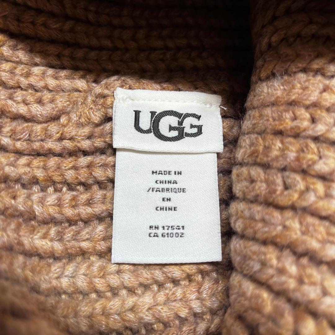 【新品未使用】UGG ニット帽 ビーニー　キャメル　02