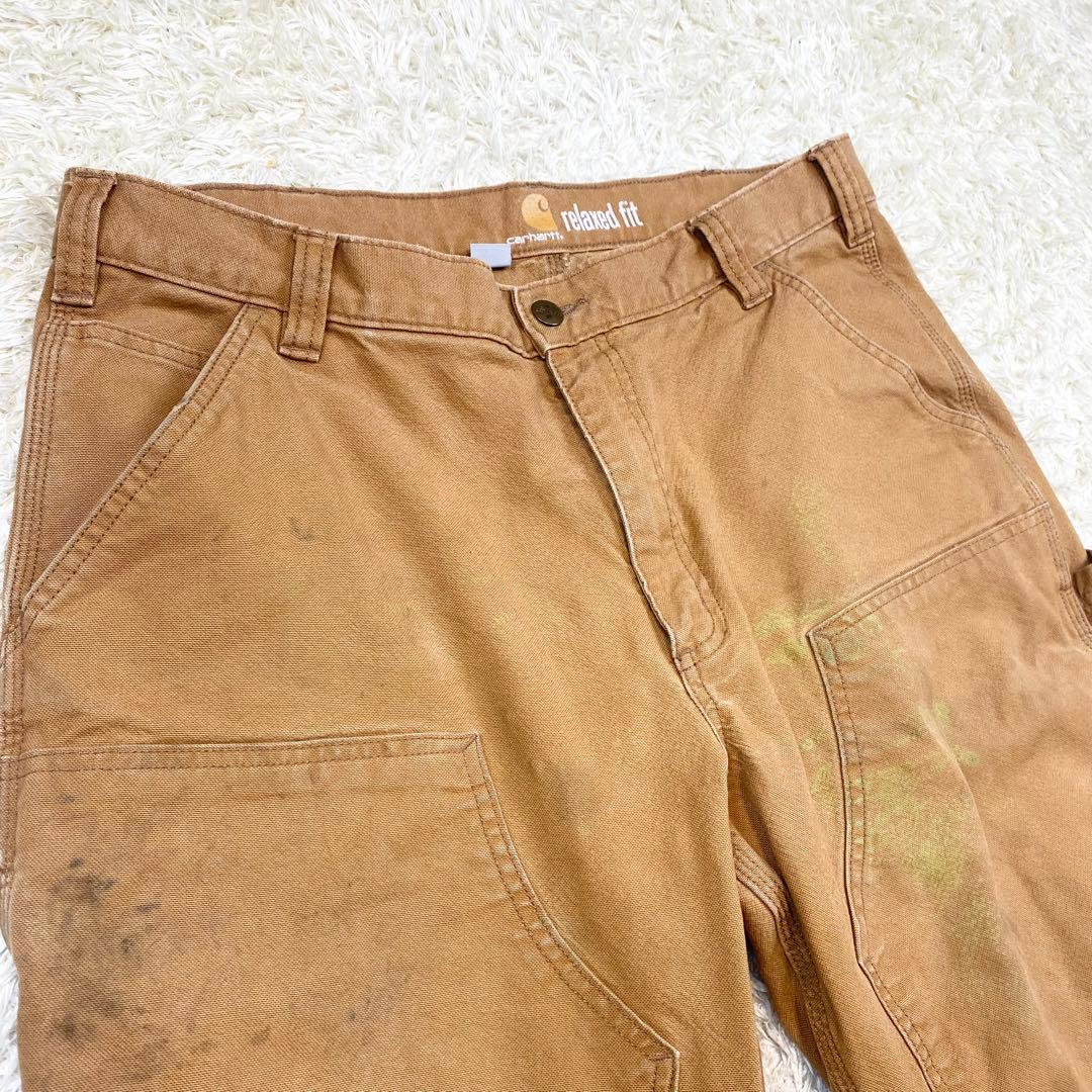 Carharu カーハート ダブルニー ペインターパンツ キャメル W36L34