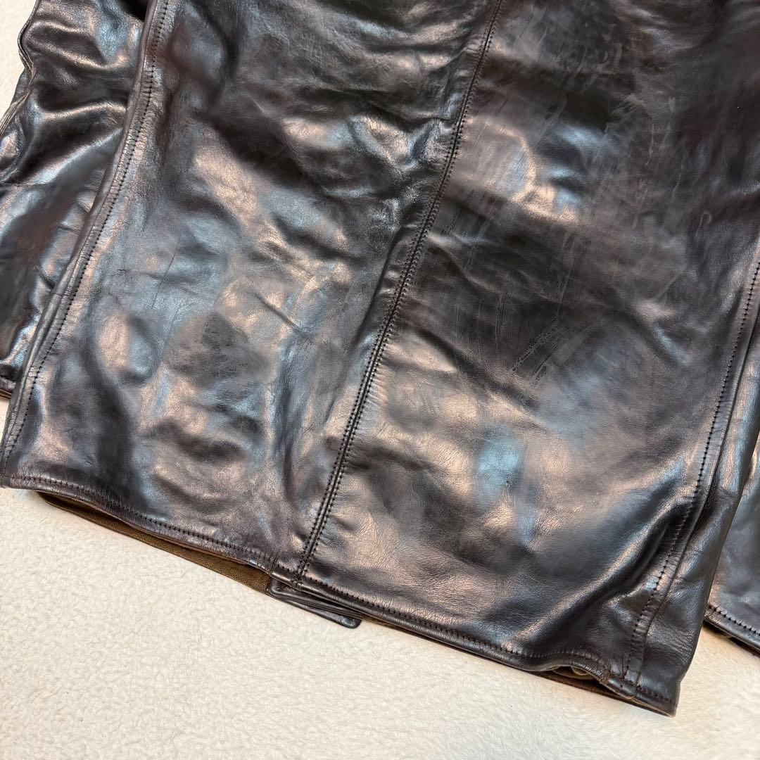 馬革 Aero leather 34 Veste Des Rallye ブラック
