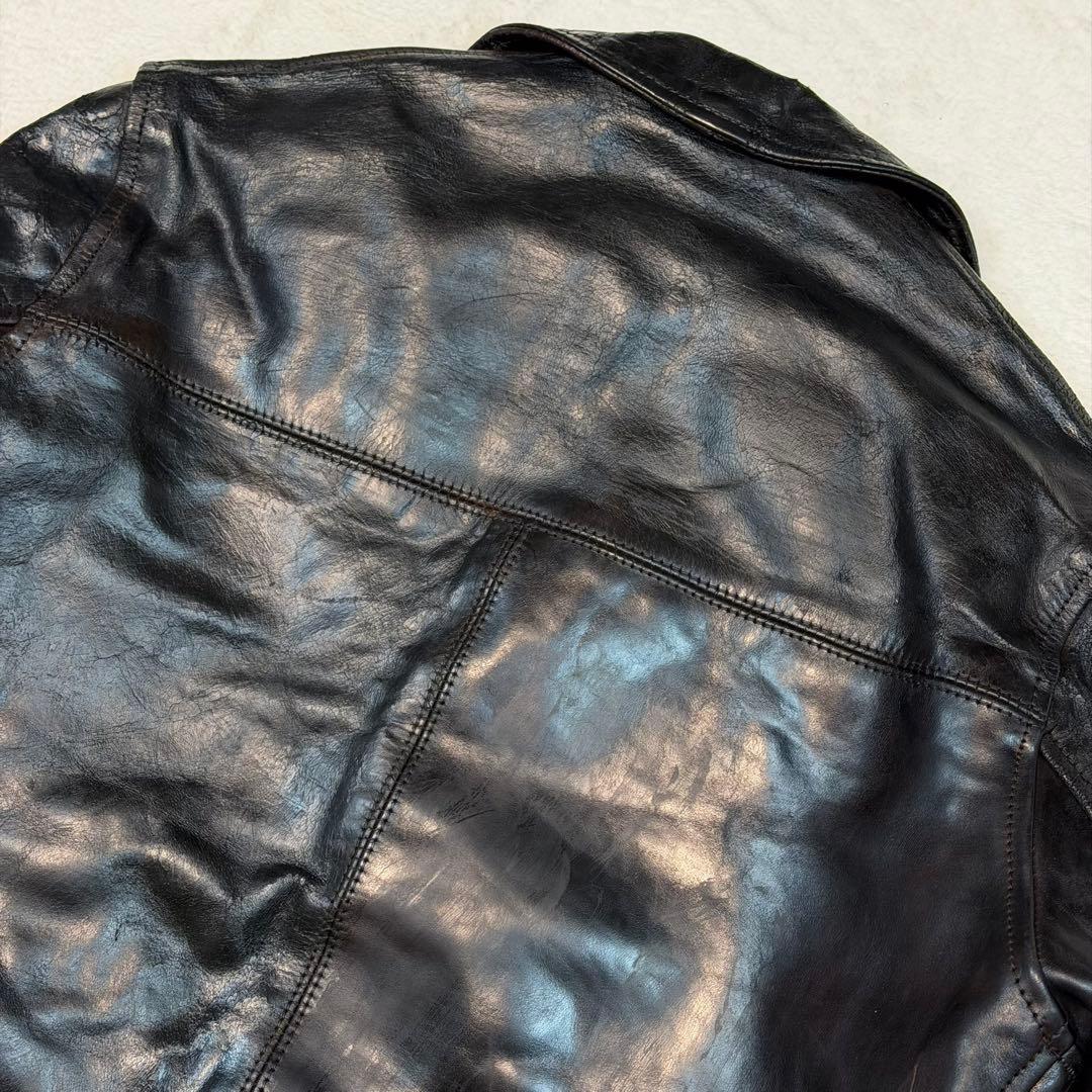 馬革 Aero leather 34 Veste Des Rallye ブラック