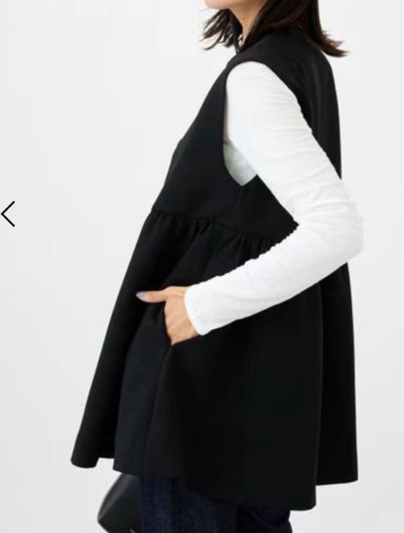 美品♡BARNYARDSTORMパールペプラムベスト ジレ　フォーマル手洗い可能