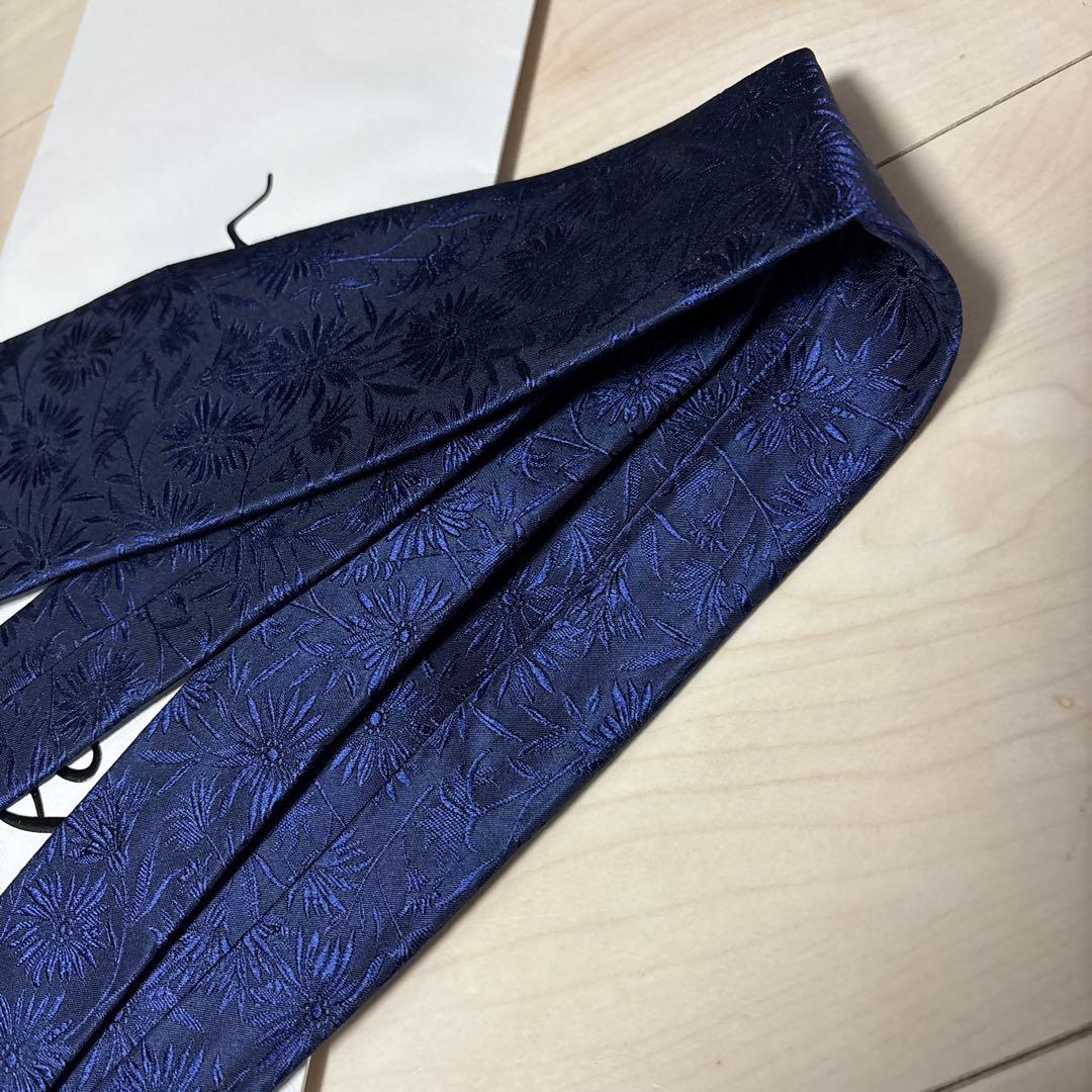 未使用　現行　Paul Smith ポールスミス　フラワージャガード ネクタイ
