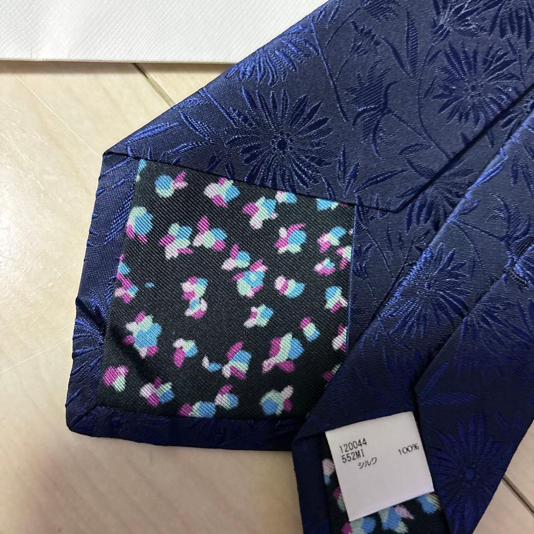 未使用　現行　Paul Smith ポールスミス　フラワージャガード ネクタイ