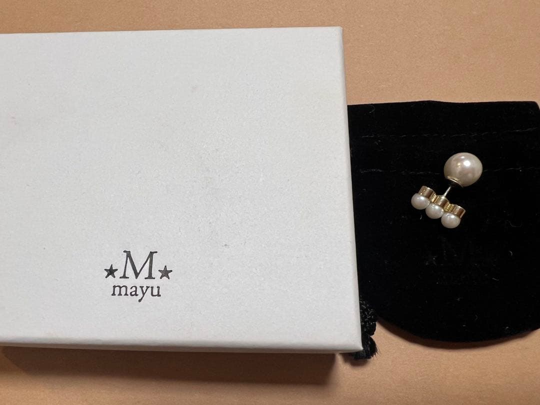 mayu パールピアス パールキャッチ 片耳用　美品