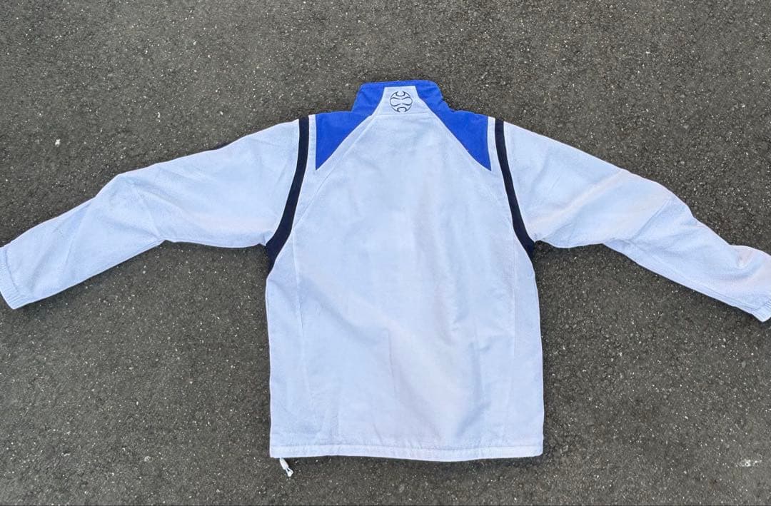 Chelsea adidas ナイロンジャケット ホワイト/ブルー