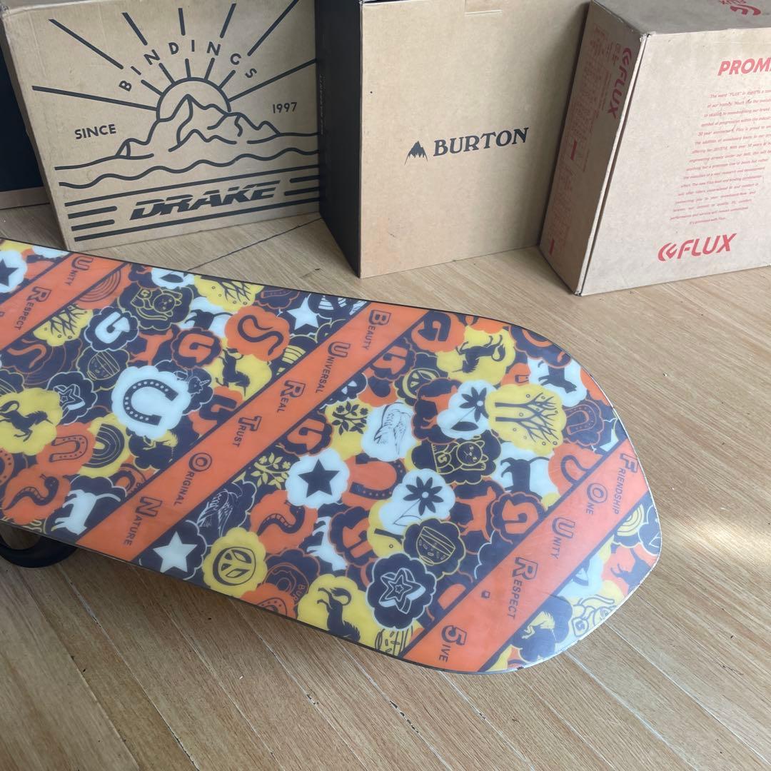 BURTON×ZUMA　バートン　USA製　未使用バイン付スノーボードセット