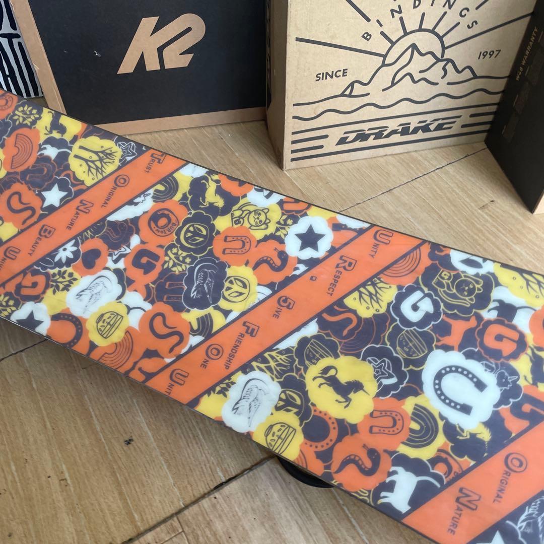 BURTON×ZUMA　バートン　USA製　未使用バイン付スノーボードセット