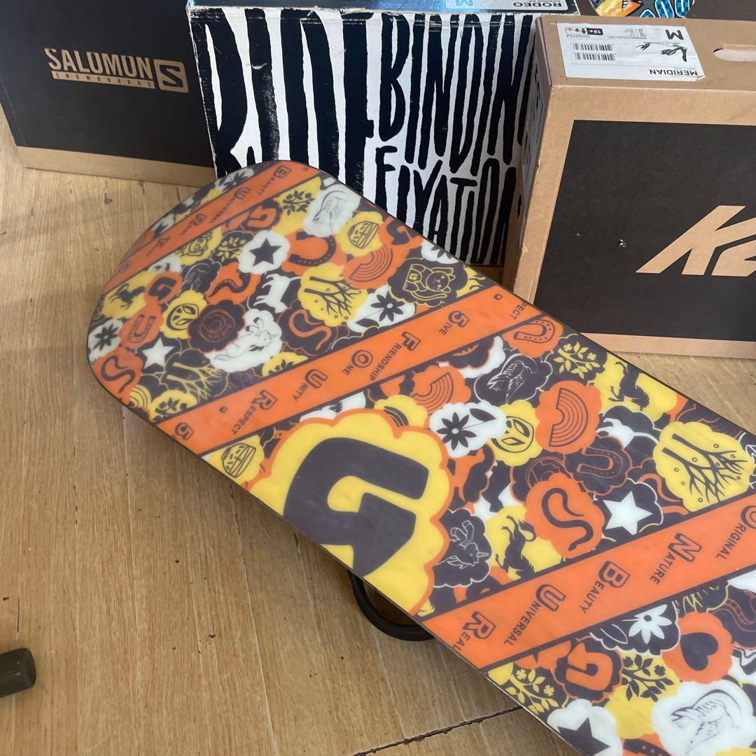 BURTON×ZUMA　バートン　USA製　未使用バイン付スノーボードセット