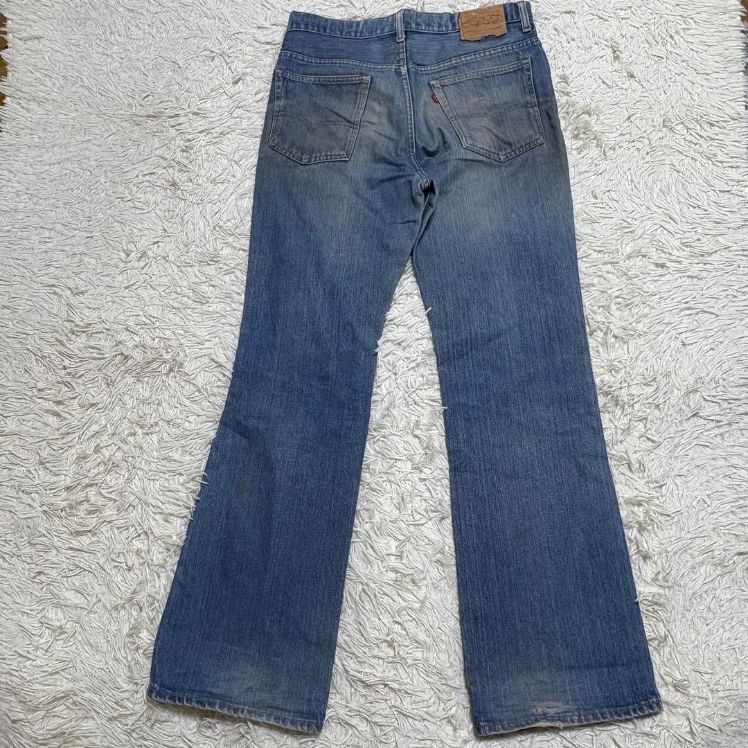 70s Levi's 517 66前期 W34 L32 ボタン裏2 ヴィンテージ