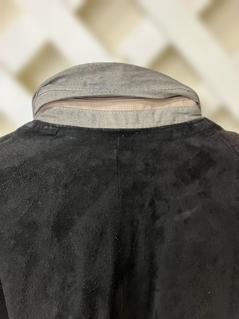 フランス CHEVIGNON スエード 黒 オーバーサイズジャケット XL 逸品